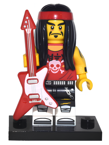 Минифигурка Lego  Collectible Minifigures Gong & Guitar Rocker, The LEGO Ninjago Movie coltlnm-17 U